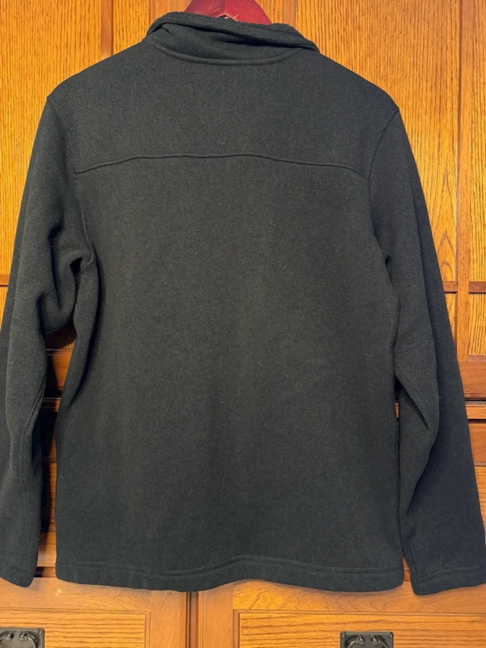 The North Face Gordon Lyons Black Fleece Pullover 1/4 Zip Sweater Knit Outdoor